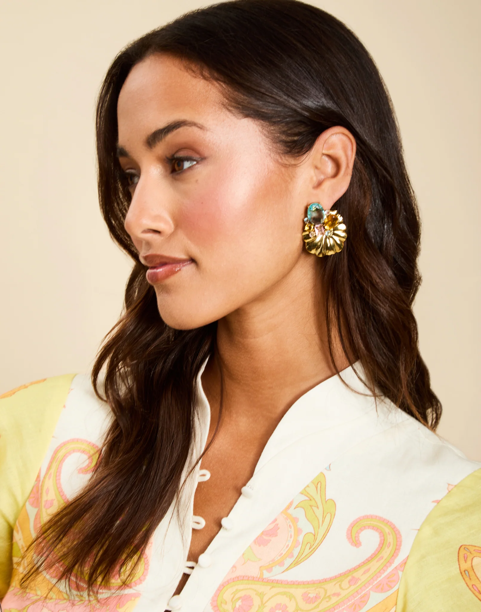 Haley Convertible™ Ginkgo Earring - Image 3